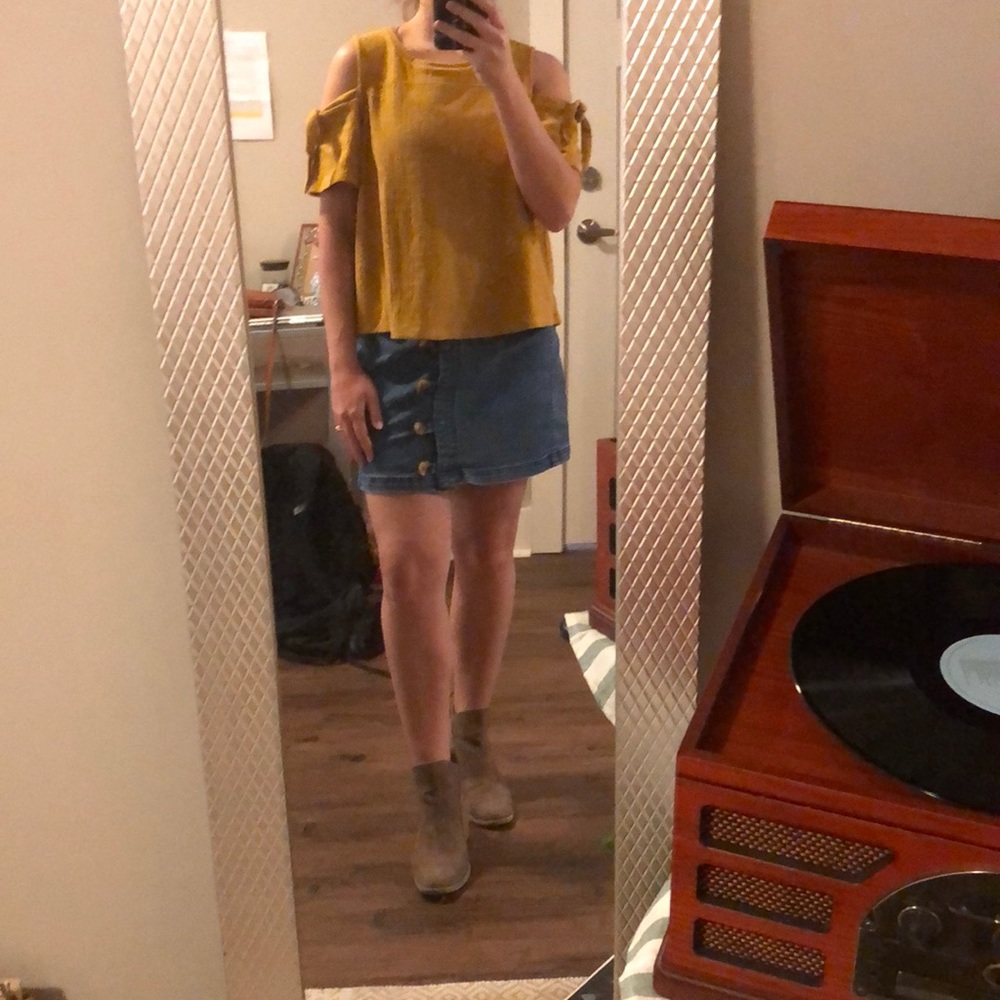 Madewell Cold Shoulder Top